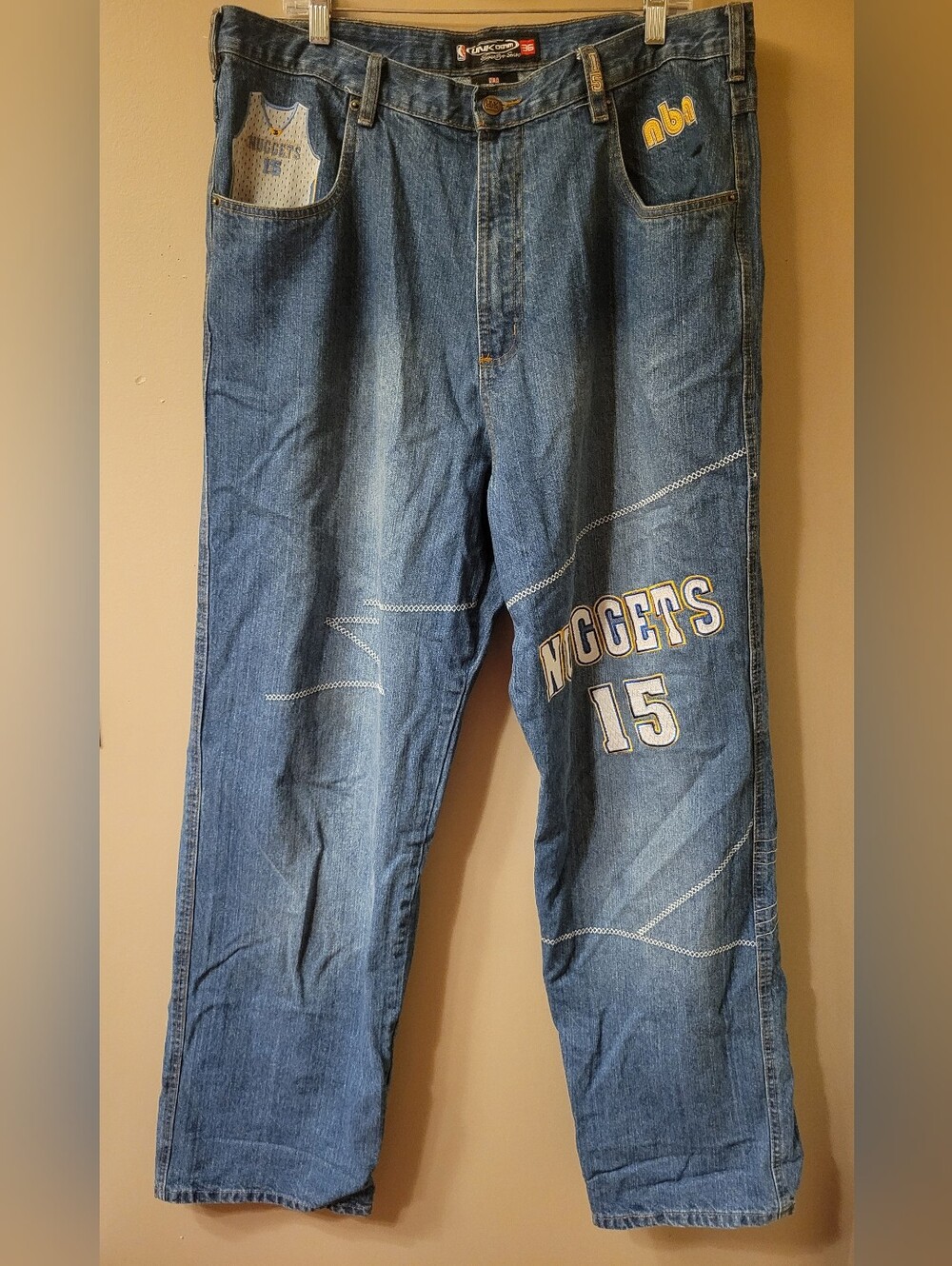 Rare Unk NBA Denver Nuggets Jeans